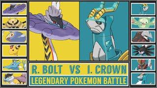 Legendary Pokémon Battle: RAGING BOLT vs IRON CROWN