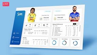 Build! IPL Live Score Dashboard from Start to End in Power BI | The Developer