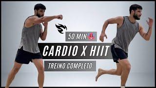 TREINO CARDIO 50 MIN para gastar 1.000 calorias - sem repetições, sem equipamentos (em casa)