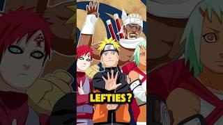 Which Naruto Characters are Left Handed? #anime #shorts