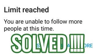 Limit reached you are unable to follow people at this time Twitter solved | English