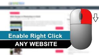 How to enable right click on any right click protected website