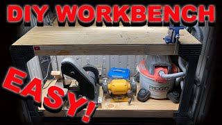 How to Build a Workbench - The Easy Way - DIY in 1 Hour!