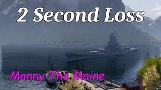 World of Warships | Maine 2 Second Loss | Wookie Legend