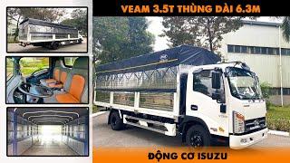 Cập Nhật Giá Xe Tải Veam 3.5 Tấn Thùng 6.3 Mét | Động Cơ Isuzu