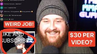 The MMA Guru reads a HILARIOUS email about a job offer to pick his nose for $30 a video! (with chat)