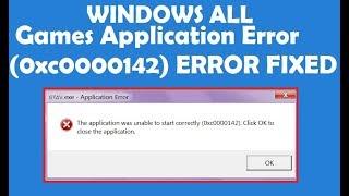 How to fix Games Application Error 0xc0000142