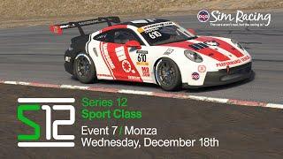 PCA Sim Racing Series 12 | Event 7 | Sport Class at Monza