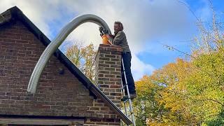 100 Year Old Workshop Renovation - Log Burning Stove and Chimney Liner Install