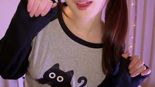 ASMR Japanese Onomatopoeia Trigger Words for Deep Sleep (hand movements, cupped whispers)