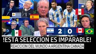 RENDIDOS!!! PRENSA MUNDIAL REACCIONA a ARGENTINA 2 CANADA 0 por SEMIFINAL de COPA AMERICA