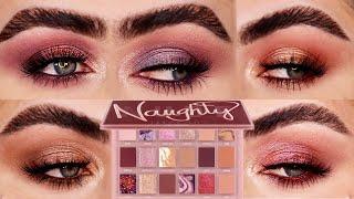 5 LOOKS 1 PALETTE! FIVE EYE LOOKS WITH THE HUDA BEAUTY NAUGHTY NUDES PALETTE! |PATTY