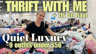 Thrift With Me + Try on Haul | QUIET LUXURY | Goodwill Outlet - Pay by the Pound!