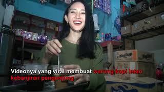 Video Viral Penjaga Warung Kopi Cantik Mirip Anya Geraldine di Cianjur