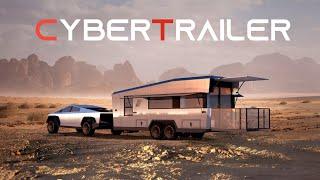 New Living Vehicle CyberTrailer Turns Tesla Cybertruck Into a Solar Powered Home