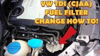 How To Change A Volkswagen Golf/Jetta TDI Fuel Filter!