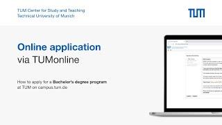 How to apply for a bachelor's degree program | A TUMonline Tutorial