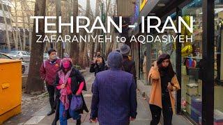 TEHRAN 2022 - Walking from Zafaraniyeh to Aqdasieh (Shemiran)