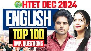 HTET DEC 2024 ENGLISH TOP 100 IMPORTANT QUESTIONS By Sachin Academy Live 1pm