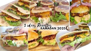 Ramadan recipe idea for Ftour menu 3 sandwich ideas  easy and quick to make #ramadan2025