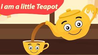 I Am A Little Teapot | Nursery Rhymes For Children | LeArn By Eshiksa