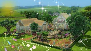 Big Family Farmhouse  | The Sims 4 | Stop Motion Build | NoCC