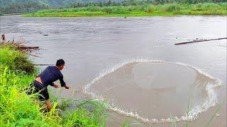 MAKES YOU PANIC, THE FISHING NET WAS FUN AGAIN, SUDDENLY THIS HAPPENED.‼️Amazing fishing video