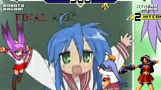 Konata & Kagami vs Athena & Maria MUGEN Battle!!!