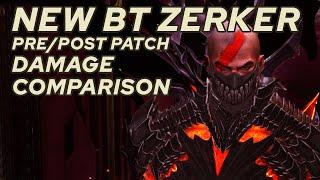 New Berserker Technique Damage Comparison (Jan 2024 Patch) - Lost Ark