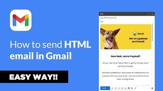 How to send html email in gmail