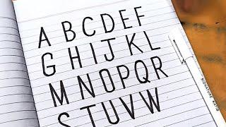 Bold Font Calligraphy Writing Using Simple marker || How to write Bold Alphabets || Bold Letters