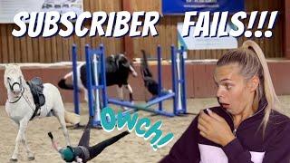 REACTING TO MY SUBSCRIBERS FAILS & FALLS | LilPetChannel