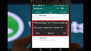 Solve WhatsApp Isn’t Responding Error in Android Phone