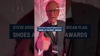 Steve Doocy shows off his  shoes at the 2024 Fox Nation #PatriotAwards