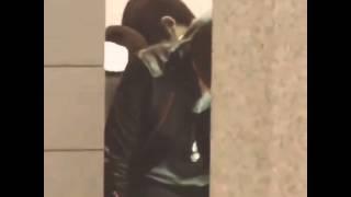 ChanYeol nuzzles baekhyun's neck