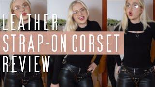 Leather Bondage Corset Strap-On Harness | Sex Toy Review