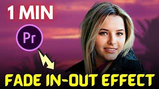 Premiere Pro : How to Fade in and Out Video in  a MINUTE  #adobepremierepro