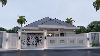 Desain Rumah 11x15 m Ada Musolah dan Garasi Mobil || Owner : Pak Solihin - Natuna Kepulauan Riau