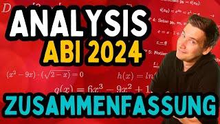 MATHE ABI 2024: Die 14 wichtigsten Analysis-Aufgabentypen für Dein Mathe Abi