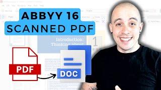 Converting Scanned PDFs to Editable Microsoft Word Documents using Abbyy FineReader - Tutorial