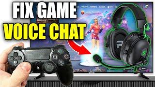 How To Fix Game Voice Chat & Mic Not Working In Fortnite On PS4