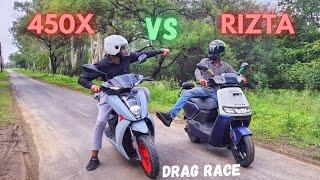 New 2024 Ather Rizta z Vs Ather 450x Drag Race | Ather Electric scooter