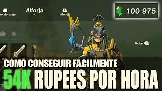 ZELDA BREATH OF THE WILD - COMO GANHAR 54.000 RUPEES EM 1 HORA FACILMENTE