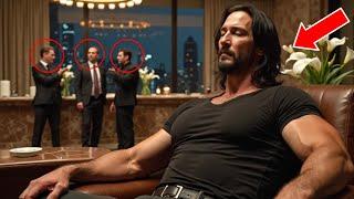 Keanu Reeves Sleeps in His Own Hotel, Dozes Off as Two Employees Whisper Behind Him