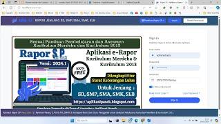 Install Rapor SP Versi 2024.1 Untuk Semester Genap Tahun 2023/2024