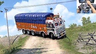 Truck Driving Expert  - Very Narrow Road Turning *IMPOSSIBLE*