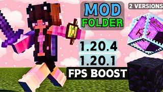 The Best 1.20.4 and 1.20.1 Mod Folder ( FPS BOOST )