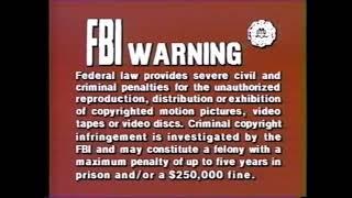 FBI Warning Screen