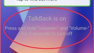 Talkback is on Press and hold "Volume+" and "Volume -" for 3 seconds to turn off in Redmi Xiaomi