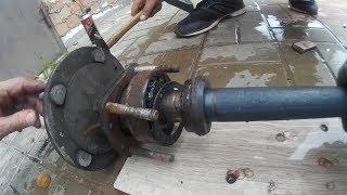 Axle Bearing Replacement in the field. How to Replace a Rear Wheel Bearing